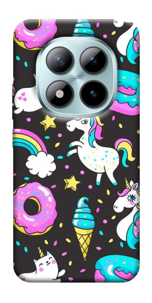 Чехол Паттерн единороги для Xiaomi Redmi Note 15 Pro 5G