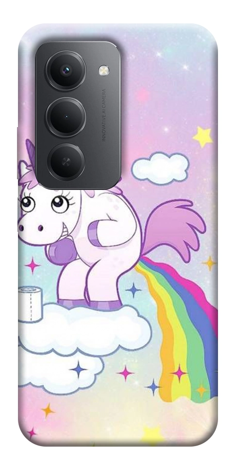 Чехол Единорог с радугой для Xiaomi Redmi 15 (Europe version)
