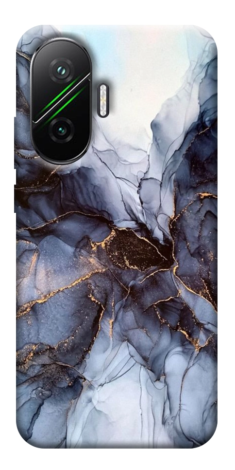 Чехол Черно-белый мрамор для Xiaomi Poco F7