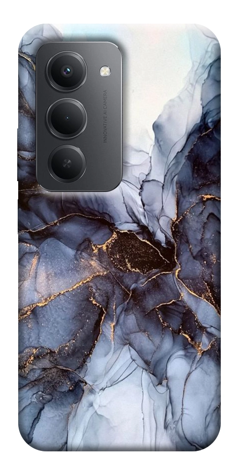 Чехол Черно-белый мрамор для Xiaomi Redmi 15 (Europe version)