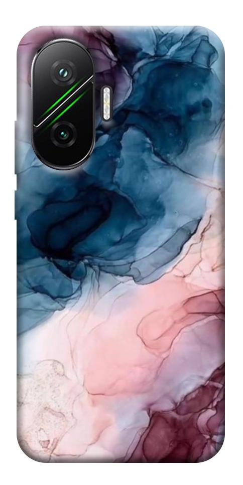 Чехол Розово-голубые разводы для Xiaomi Poco F7