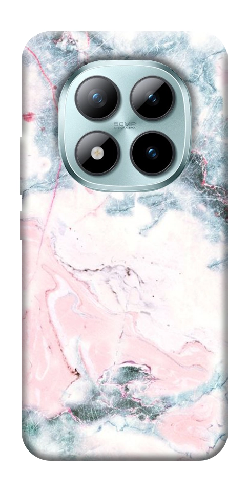 Чехол Розово-голубой мрамор для Xiaomi Redmi Note 15 Pro+ 5G