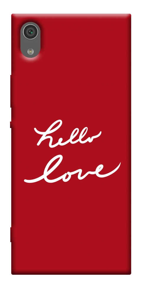 Чехол Hello love для Sony Xperia XA1