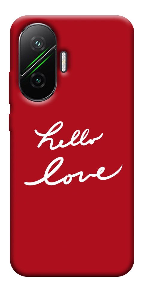 Чехол Hello love для Xiaomi Poco F7