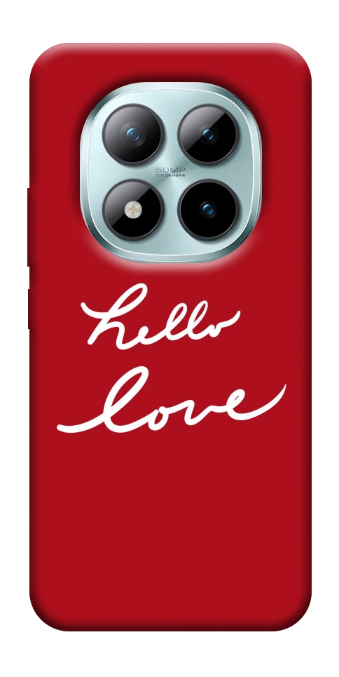 Чехол Hello love для Xiaomi Redmi Note 15 Pro 5G