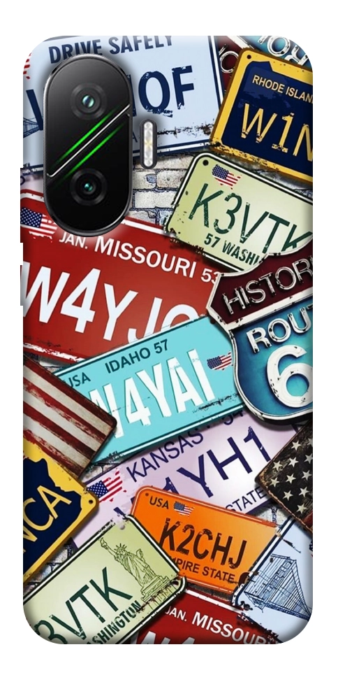 Чехол License plate для Xiaomi Poco F7