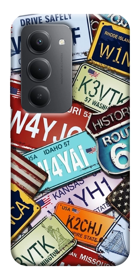 Чехол License plate для Xiaomi Redmi 15 (Europe version)