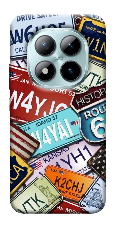 Чехол License plate для Xiaomi Redmi Note 15 Pro+ 5G