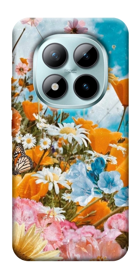 Чехол Летние цветы для Xiaomi Redmi Note 15 Pro 5G