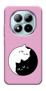 Чехол Коты инь-янь для Xiaomi Redmi Note 15 Pro 5G