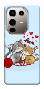 Чехол Два кота Love для Infinix Note 50 Pro 4G