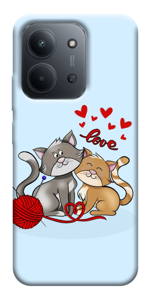 Чехол Два кота Love для Xiaomi Redmi 15C (Europe version)