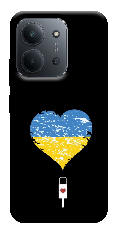 Чехол З Україною в серці для Xiaomi Redmi 15C (Europe version)