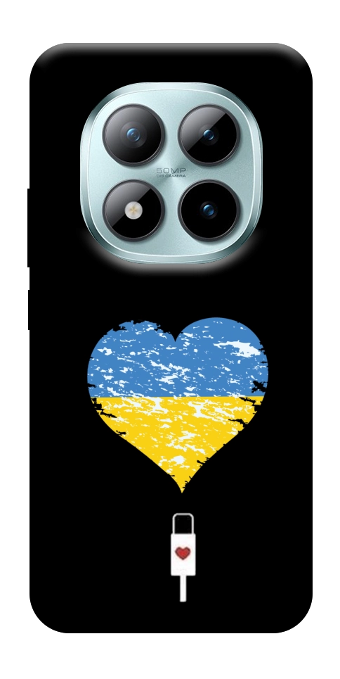 Чехол З Україною в серці для Xiaomi Redmi Note 15 Pro 5G