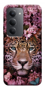 Чехол Леопард в цветах для Xiaomi Redmi 15 (Europe version)