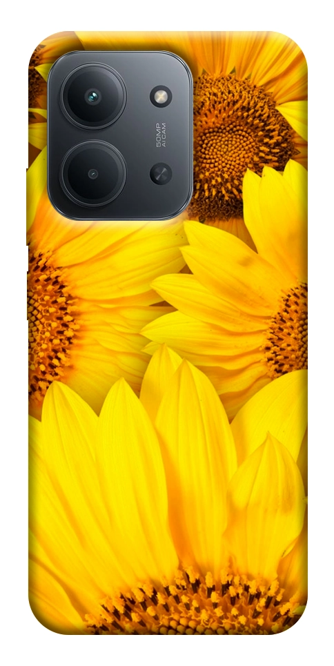 Чехол Букет подсолнухов для Xiaomi Redmi 15C (Europe version)