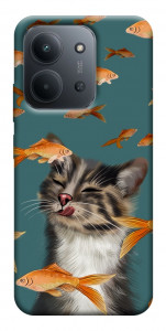Чехол Cat with fish для Xiaomi Redmi 15C (Europe version)