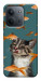 Чехол Cat with fish для Xiaomi Redmi 15C (Europe version)