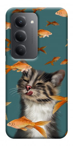 Чехол Cat with fish для Xiaomi Redmi 15 (Europe version)