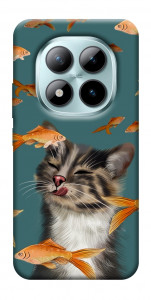 Чехол Cat with fish для Xiaomi Redmi Note 15 Pro 5G