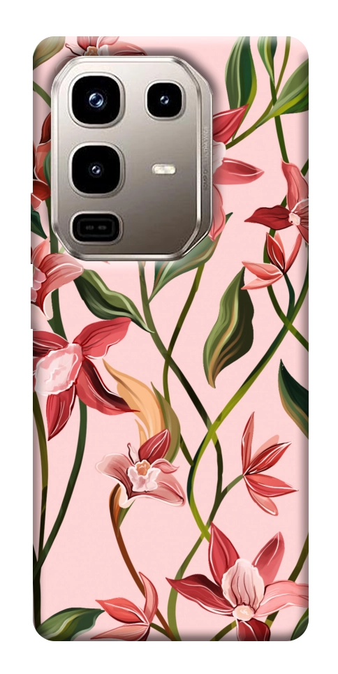 Чехол Floral motifs для Infinix Note 50 Pro 4G