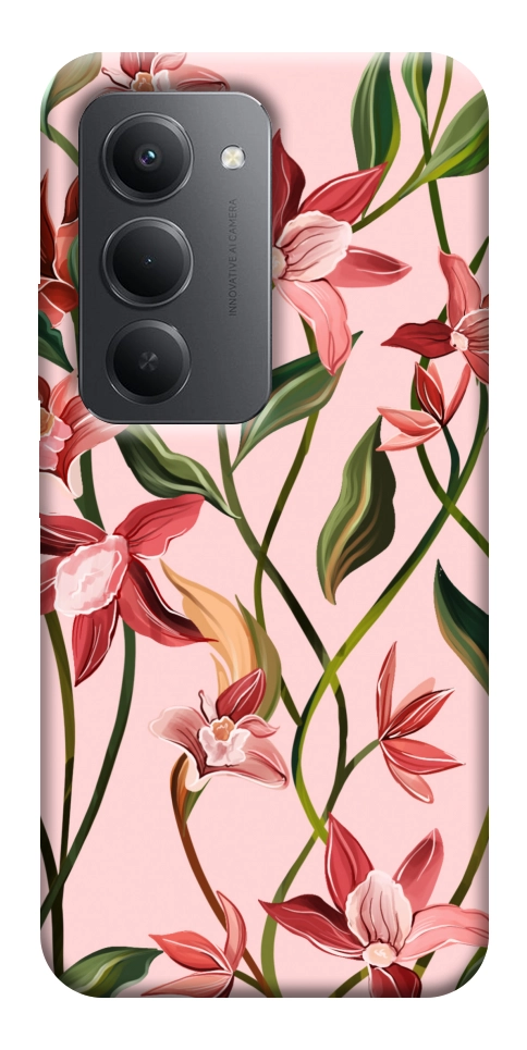 Чехол Floral motifs для Xiaomi Redmi 15 (Europe version)