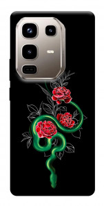 Чехол Snake in flowers для Infinix Note 50 Pro 4G