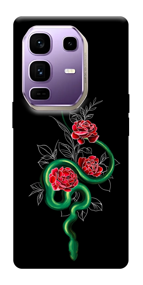 Чехол Snake in flowers для Infinix Note 50 Pro+