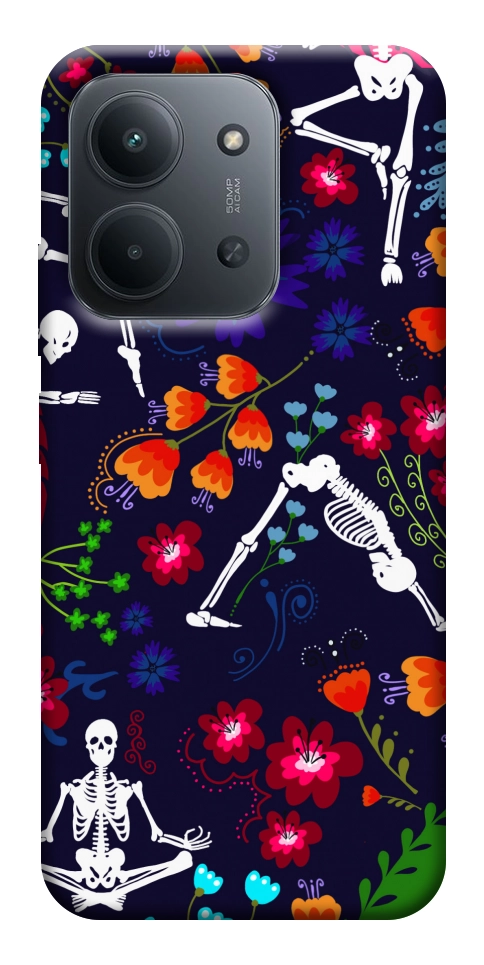 Чехол Yoga skeletons для Xiaomi Redmi 15C (Europe version)