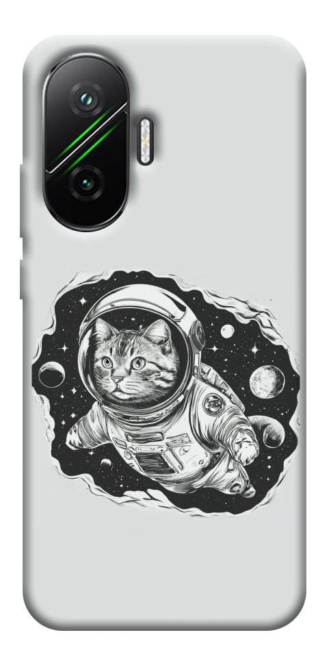 Чехол Кот космонавт для Xiaomi Poco F7