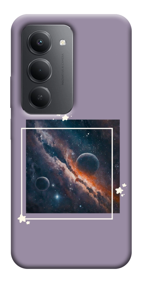 Чехол Космос в квадрате для Xiaomi Redmi 15 (Europe version)