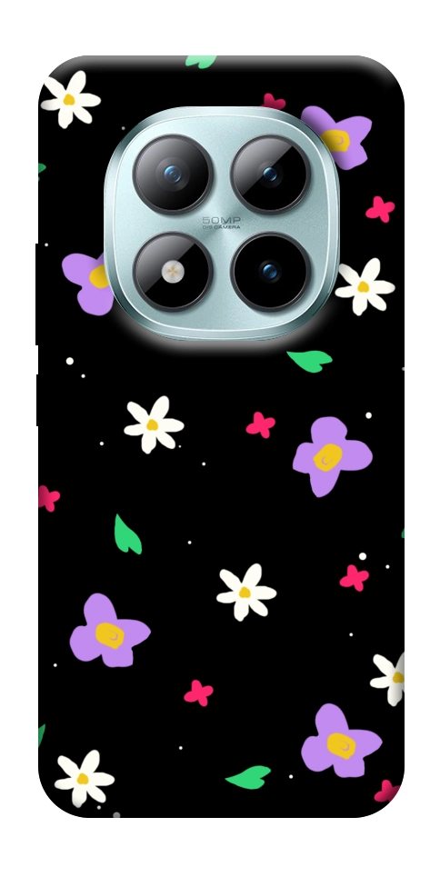 Чехол Цветы и лепестки для Xiaomi Redmi Note 15 Pro 5G