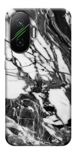 Чехол Calacatta black marble для Xiaomi Poco F7