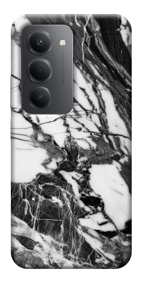 Чехол Calacatta black marble для Xiaomi Redmi 15 (Europe version)