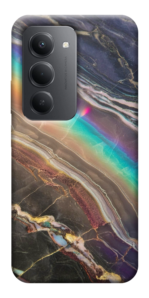 Чехол Радужный мрамор для Xiaomi Redmi 15 (Europe version)