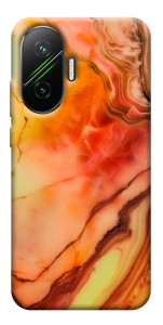 Чехол Красный коралл мрамор для Xiaomi Poco F7