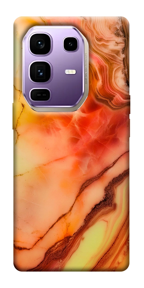 Чехол Красный коралл мрамор для Infinix Note 50 Pro+