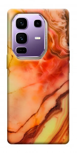 Чехол Красный коралл мрамор для Infinix Note 50 Pro+