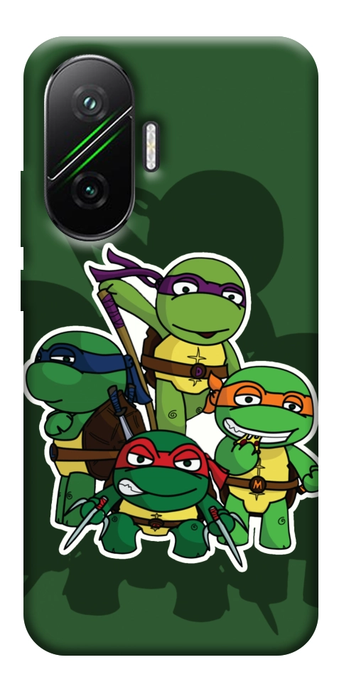 Чехол Green turtles для Xiaomi Poco F7