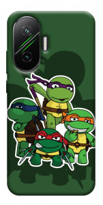 Чехол Green turtles для Xiaomi Poco F7