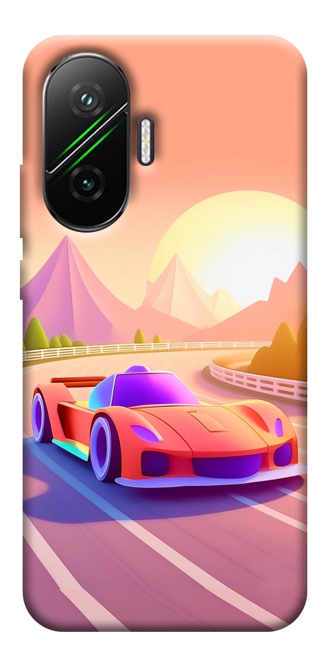 Чехол Машинка на закате для Xiaomi Poco F7