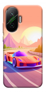 Чехол Машинка на закате для Xiaomi Poco F7
