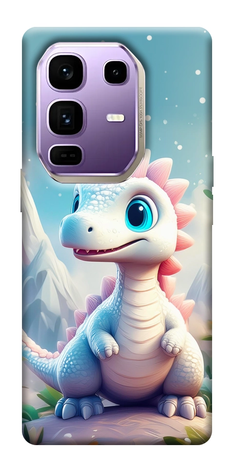 Чехол Белый дракоша для Infinix Note 50 Pro+