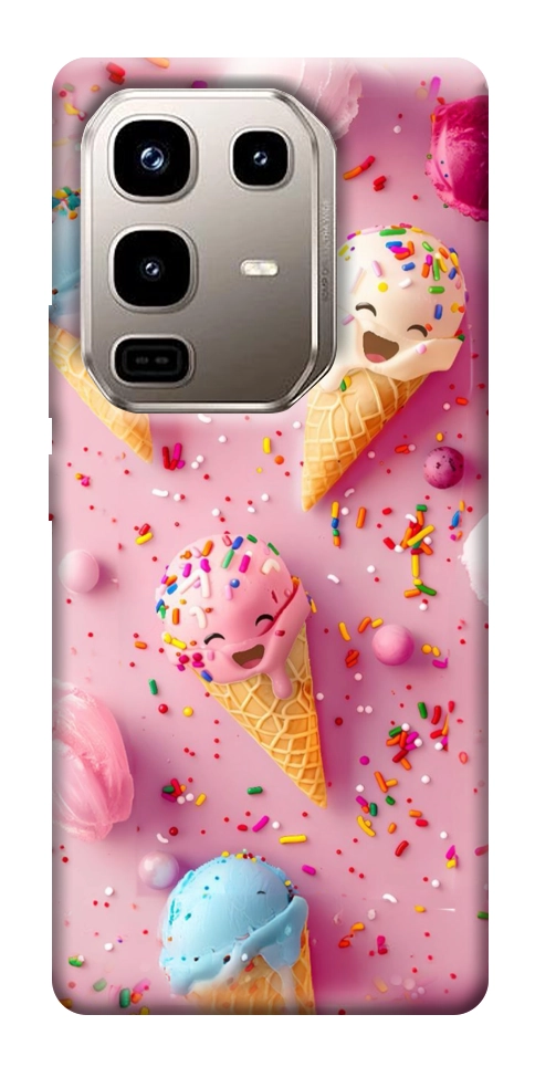 Чехол Веселое мороженое для Infinix Note 50 Pro 4G