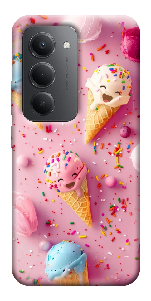 Чехол Веселое мороженое для Xiaomi Redmi 15 (Europe version)