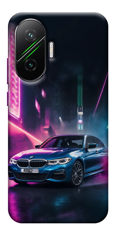 Чехол Неоновое BMW для Xiaomi Poco F7