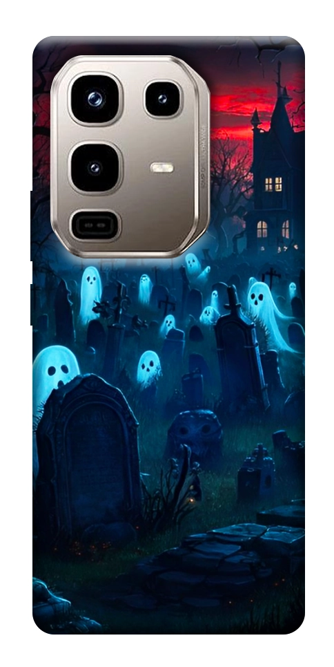 Чехол Летающие привидения для Infinix Note 50 Pro 4G