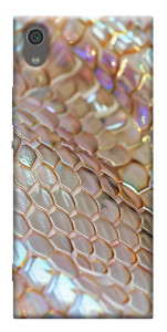 Чехол Gold snake skin для Sony Xperia XA1