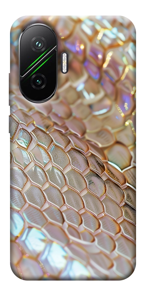 Чехол Gold snake skin для Xiaomi Poco F7