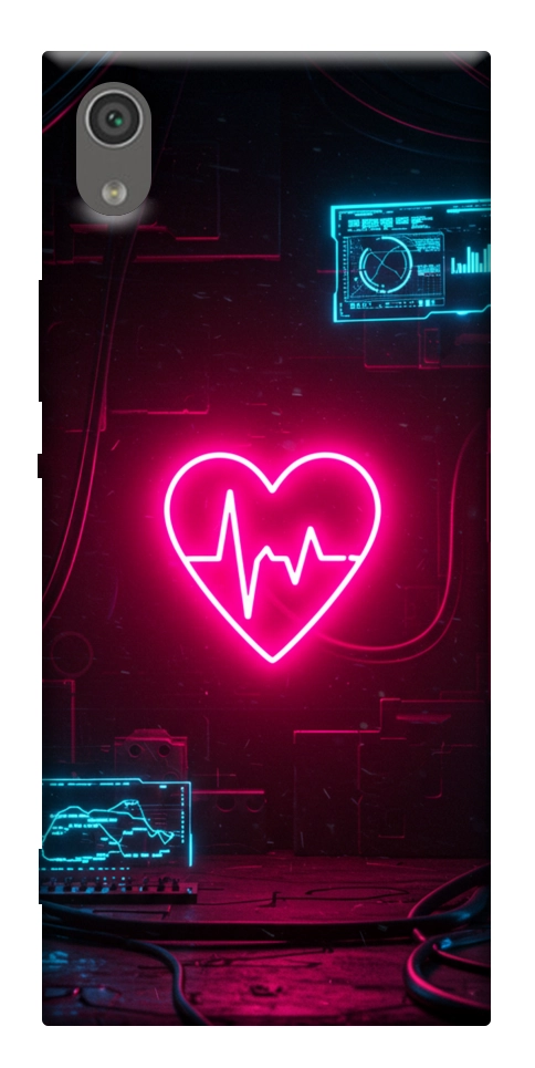 Чехол Neon heart для Sony Xperia XA1